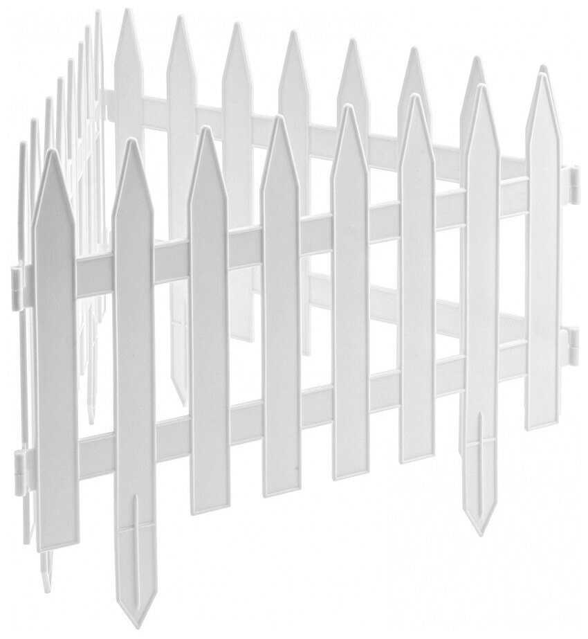 Забор декоративный "Рейка", 28х300 см, белый, Россия// Palisad 65004 . - фотография № 2