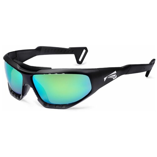 Солнцезащитные очки LiP Sunglasses LiP Surge / Matt Black - Black / PCPL Levanté Series ML Green Brown, черный