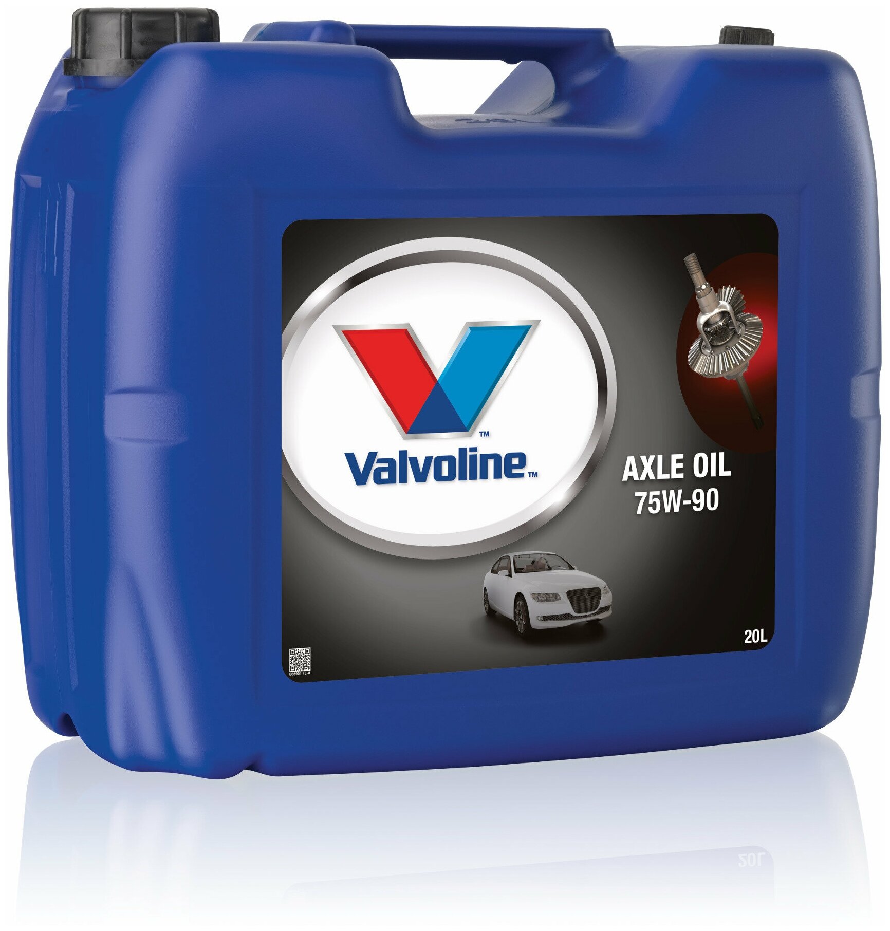 Масло трансмиссионное AXLE OIL Valvoline 75W-90, полусинтетическое, 20 л (для мостов)