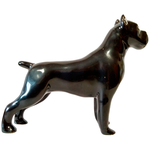 Статуэтка Собака Кане Корсо Породистая Гжель ручная роспись - изображение