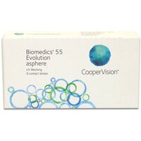 Контактные линзы CooperVision Biomedics 55 Evolution Asphere UV, 6 шт., R 8,8, D +4