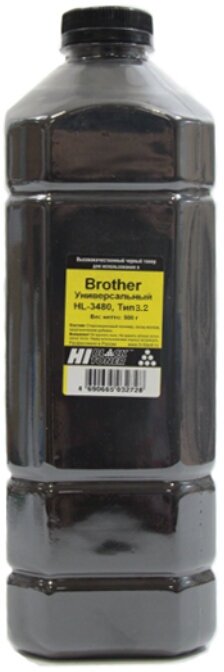 Тонер Hi-Black для Brother Hl-3480, Тип 3.2, универсальный Bk, 500 г, канистра