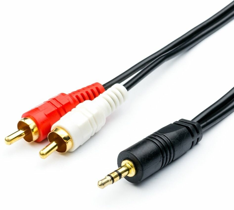 Кабель Atcom Аудио-кабель 1.5 m (mini-Jack3.5(m) 2RCA(m), стерео, пакет)