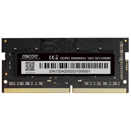 Модуль памяти Oscoo DDR4 SO-DIMM 16Gb 2666MHz CL19 6970823626289 635700₽