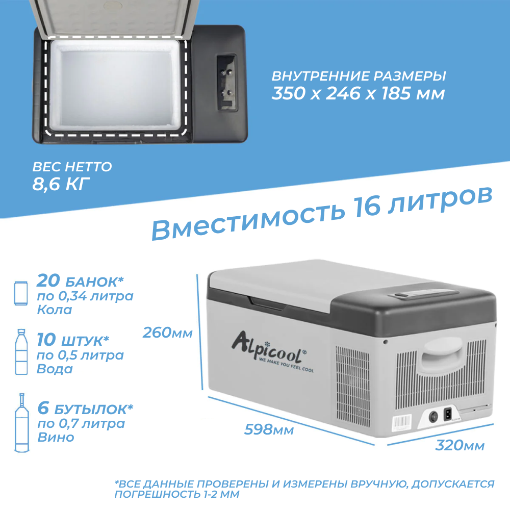 Автомобильный холодильник Alpicool C15