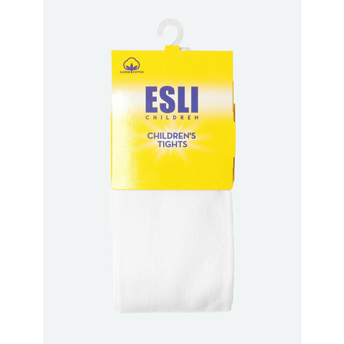 Колготки ESLI, 100 den, размер 116-122, белый колготки esli 100 den размер 116 122 синий