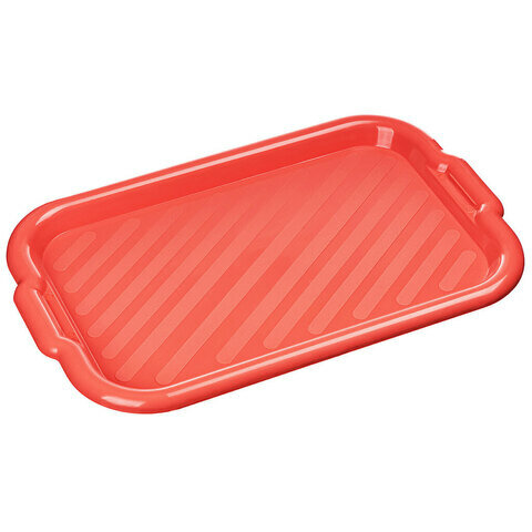 фото Поднос "Verona" прямоугольный 430х275х25мм (красный)