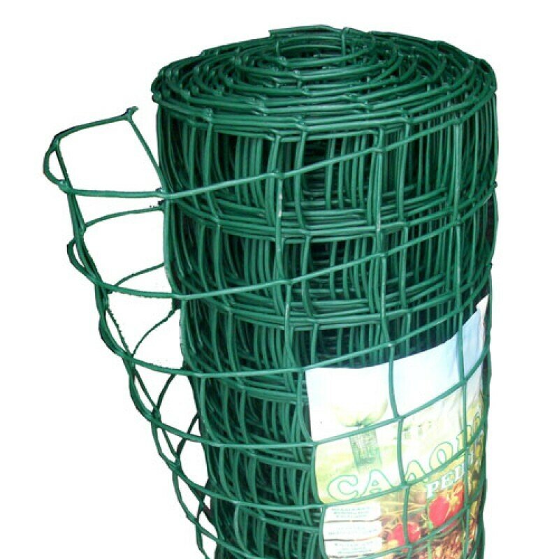 Сетка для плетистых роз пластиковая (ячейка 90 х 100 мм) рулон 1 х 5 м (хаки)