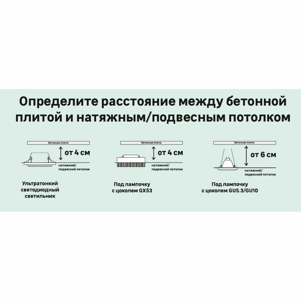 Светильник, Квадрат, Белый, Gu5.3, 3W, LED 4000K Gauss Backlight BL128 - фотография № 17