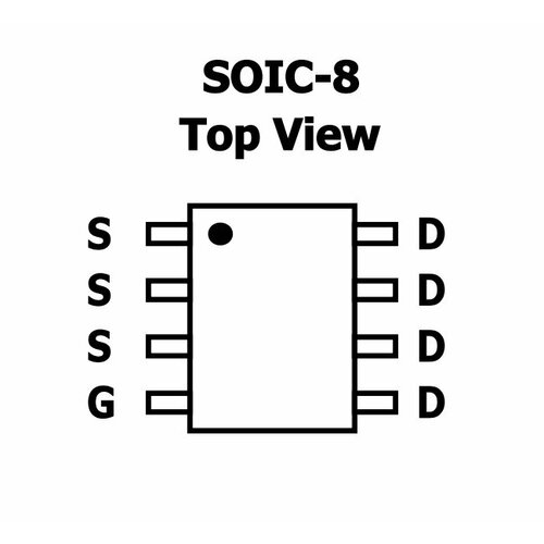 Микросхема AO4427 P-Channel MOSFET 30V 12.5A SO-8