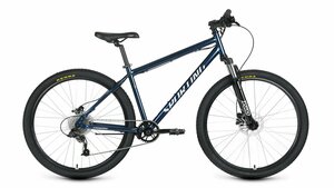 Горный велосипед SPORTING 27.5 3.2 HD, 27.5", рост. 17", 8 скоростей, темно-синий/серебристый