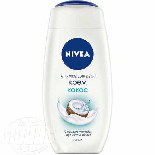 Гель-уход для душа Крем Nivea Кокос, 250 мл