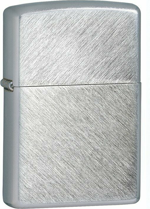 Зажигалка ZIPPO с покрытием Herringbone Sweep, латунь/сталь, серебристая, матовая, 38x13x57 мм