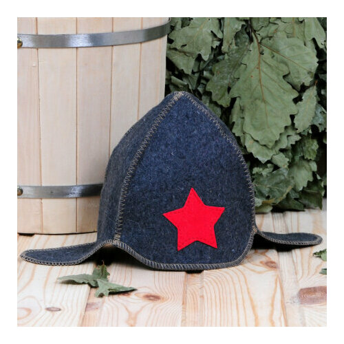 Шапка для бани детская Буденовка