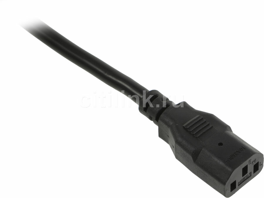 Шнур питания ITK (PC-C13D-2M) C13-Schuko проводник:3x1.5мм2 2м 230В 10А черный