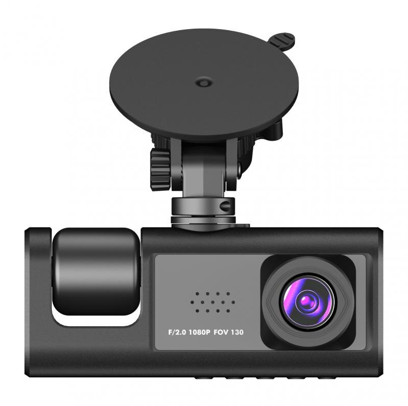 Автомобильный видеорегистратор FaizFull с двумя встроенными объективами и камерой заднего вида для парковки / Full HD 1080P / G-Sensor / HDR