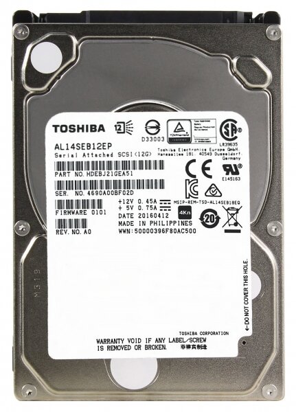 Жесткий диск Toshiba HDEBJ21GEA51 1,2Tb 10500 SAS 2,5" HDD