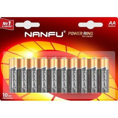 Батарейка Nanfu Батарейка щелочная AA 10шт.