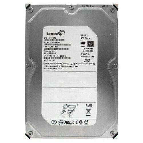 Жесткий диск Seagate 9BA385 400Gb SATA 35 HDD 596000₽