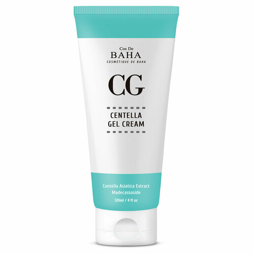 гель крем для лица cos de baha centella gel cream 45 мл COS DE BAHA Восстанавливающий крем гель для лица с центеллой азиатской. Centella gel cream (CG), 120 мл.