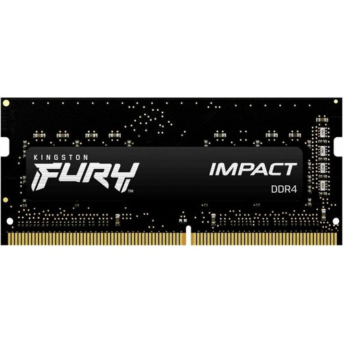 Оперативная память для ноутбука Kingston FURY Impact Black SO-DIMM 16Gb DDR4 3200 MHz KF432S20IB16 578800₽