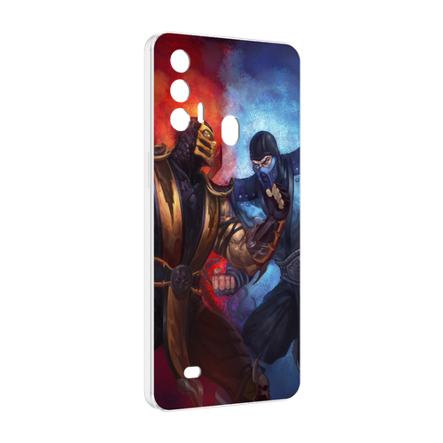 Чехол MyPads Mortal Kombat art для Oukitel C31 Pro задняя-панель-накладка-бампер