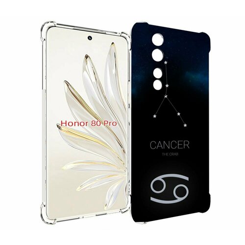 Чехол MyPads знак зодиака рак 2 для Honor 80 Pro задняя-панель-накладка-бампер