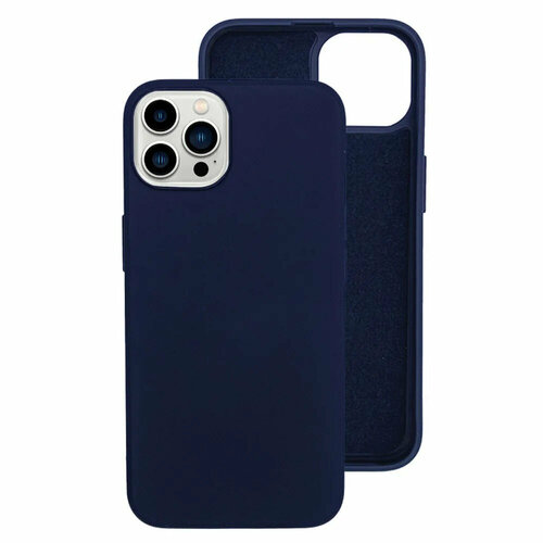 Чехол-накладка Devia Nature Silicone Magnetic Case для iPhone 13 Pro (Цвет: Navy Blue) силиконовая накладка fashion case magnetic для iphone 13 sc красная