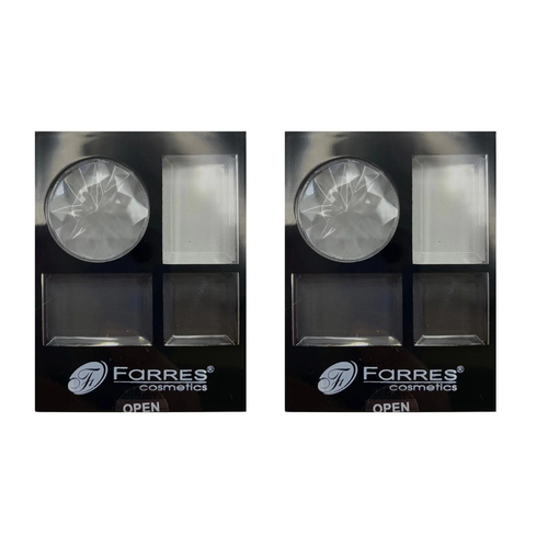 farres cosmetic тени для век четырехцветные 1 кофе матовые Farres cosmetic Тени для век 1011А, четырехцветные, матовые, № 4 - 2 шт