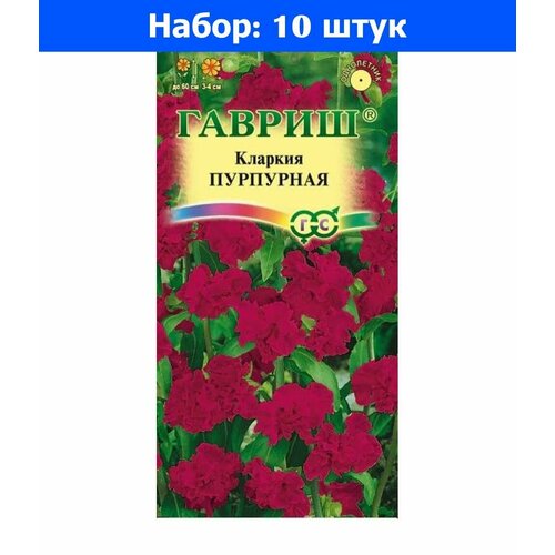 Кларкия Пурпурная Изящная 0,05г Одн 60см (Гавриш) - 10 пачек семян