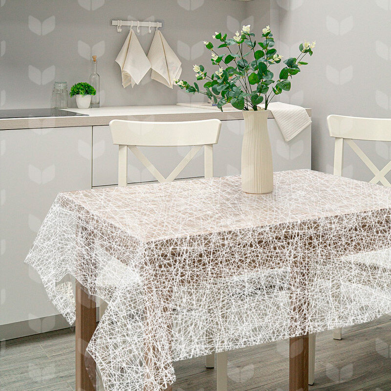 фото Скатерть ПВХ "Паутинка" коллекция Ажур размер 110х132 см