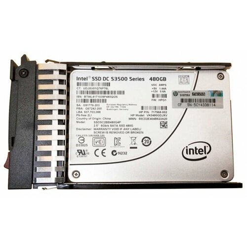 Жесткий диск HP 765011-001 480Gb SATAIII 2,5