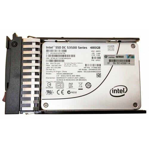 Жесткий диск HP 765011-001 480Gb SATAIII 25 SSD 5363000₽