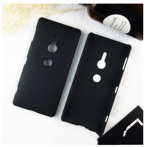 Задняя панель-чехол-накладка MyPads для Sony Xperia XZ3 (Dual H9493) 6.0 ультра-тонкая пластиковая черная
