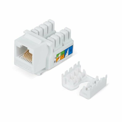 Розетки информационные скрытой установки WRline Вставка Keystone Jack RJ-45 WR-KJ-RJ45-C5E-90 90град. кат. 5e неэкранир. заделка тип 110 бел. WRline 505212