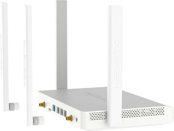 Wi-Fi роутер Keenetic Skipper 4G KN-2910 802.11aс 1800Mbps 2.4 ГГц 5 ГГц 3xLAN USB Разъем для SIM-карты серый