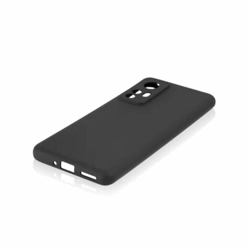 Чехол матовый для Xiaomi 12/12X, черный — фото 1
