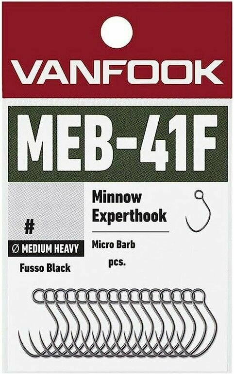 Крючок Vanfook MEB-41F Fusso Black #8, 16 pcs/pack