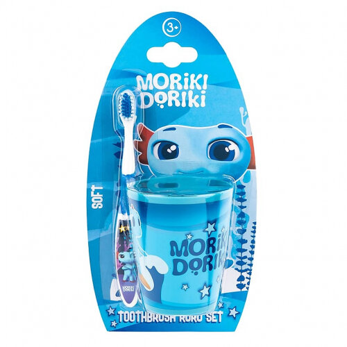 Набор детский для чистки зубов Moriki Doriki Ruru (стакан + зубная щетка)