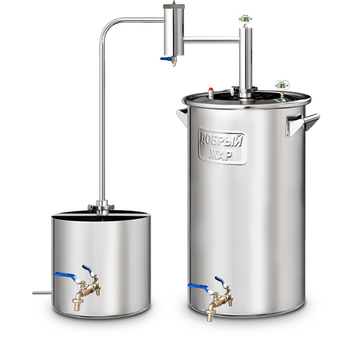 Самогонный аппарат Добрый Жар Дачный с разборным сухопарником 60 литров не проточный 2403500₽