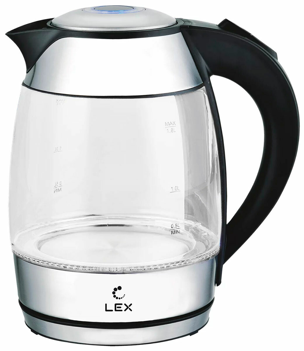 Чайник электрический LEX LX 3006-1, черный