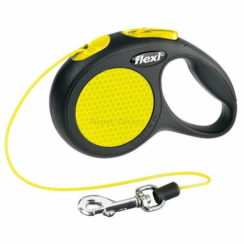 Поводок-рулетка для собак Flexi Neon Safety Plus XS поводок рулетка flexi giant neon xl 8 м 75 кг черный