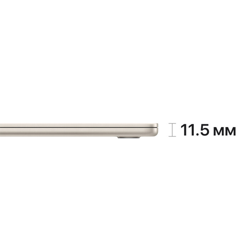 Ноутбук Apple MacBook Air 15 Starlight (MQKV3ZP/A) - фото №14