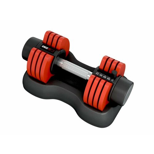 Гантель регулируемая UNIX Fit 11 кг, красный UNIXFIT