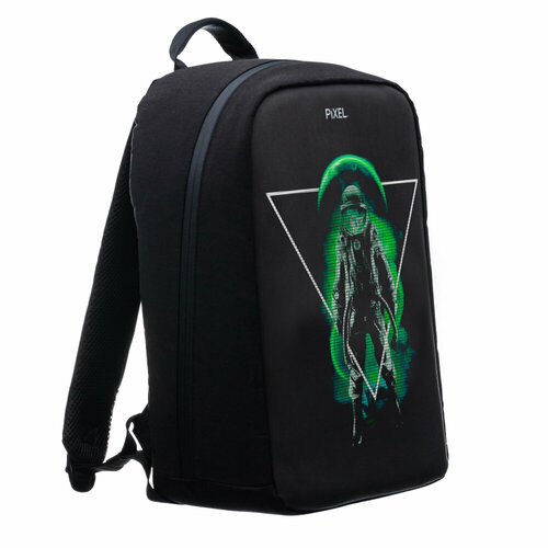 Pixel Bag Рюкзак с LED-дисплеем PIXEL MAX - BLACK MOON (чёрный), мод. PXMAXBM02