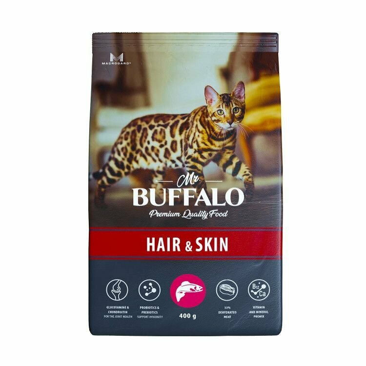 Hair & Skin лосось сух. 400г Mr.Buffalo - фото №2