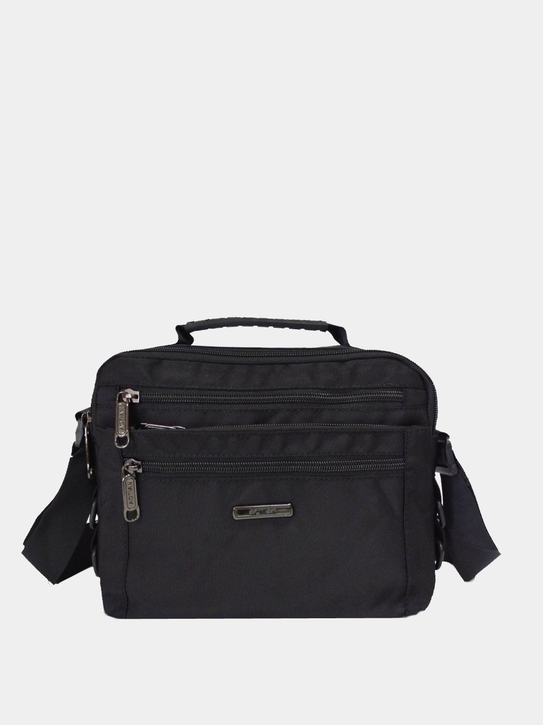 фото Сумка мужская текстильная на плечо, хаки