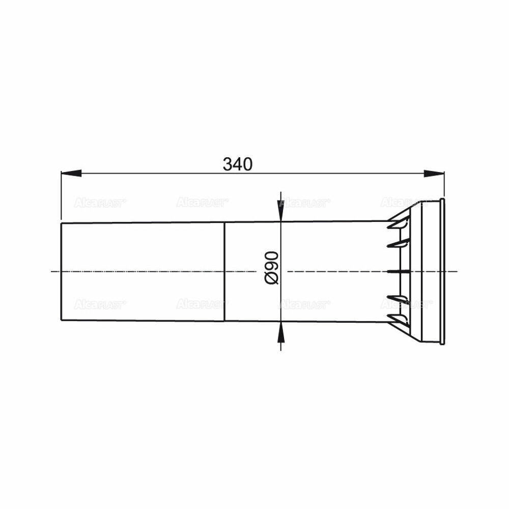 Удлинительная часть для унитаза Alcaplast - фото №11