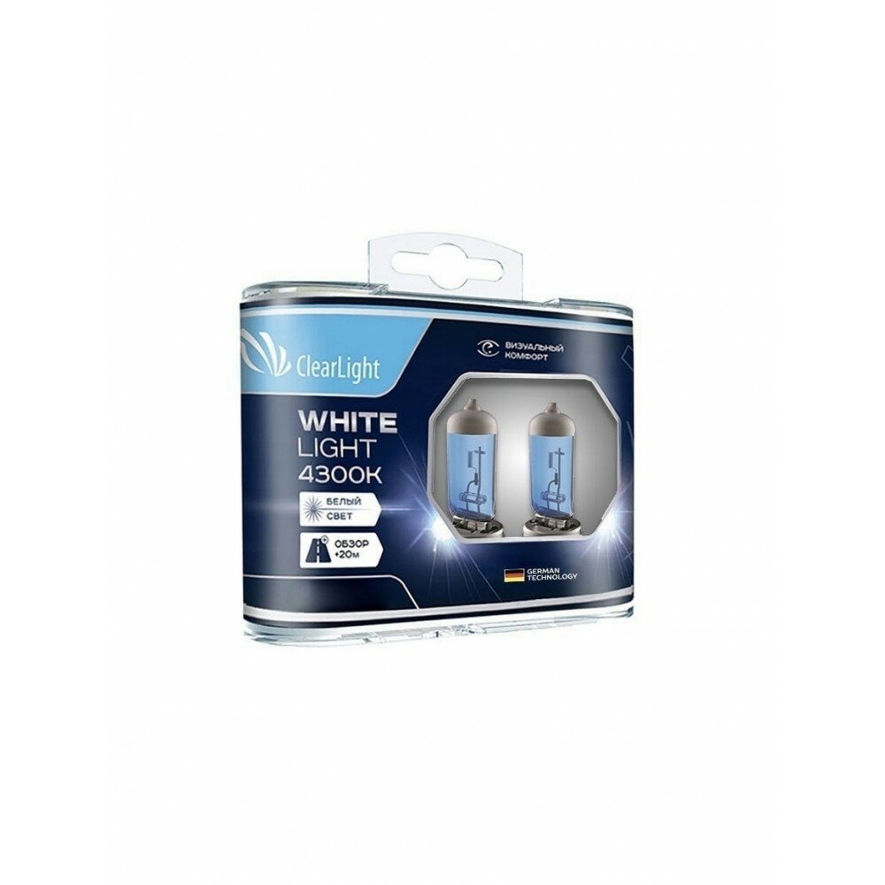 Галогенные лампы H27 Clearlight WhiteLight, 2шт