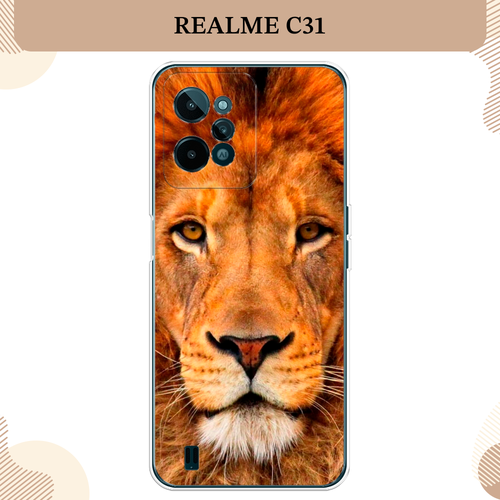 Силиконовый чехол Благородный лев на Realme C31 / Реалми С31 силиконовый чехол на realme c31 реалми c31 благородный кот британец